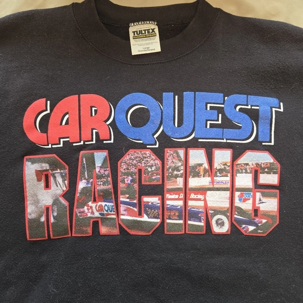 Black Nascar Carquest Racing Sweatshirt - Picture 2 of 8